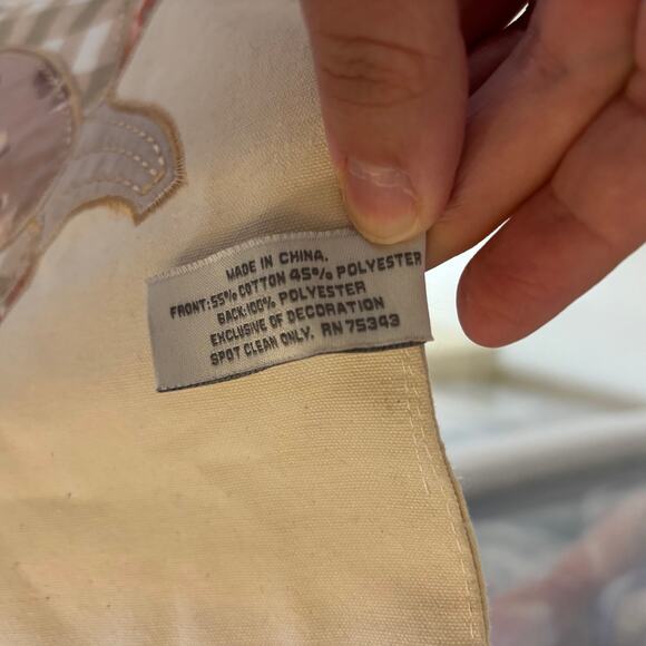 Shabby Chic NWT Cream Fall Thanksgiving Floral Pumpkin Table Runner 14x48 - Picture 5 of 6